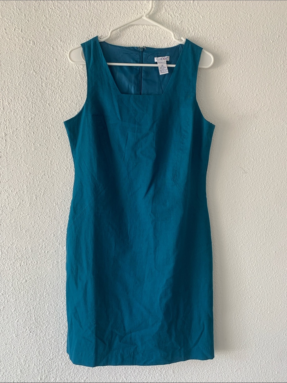 Vintage JG Hook Classic Sleeveless Sheath Dress - Teal